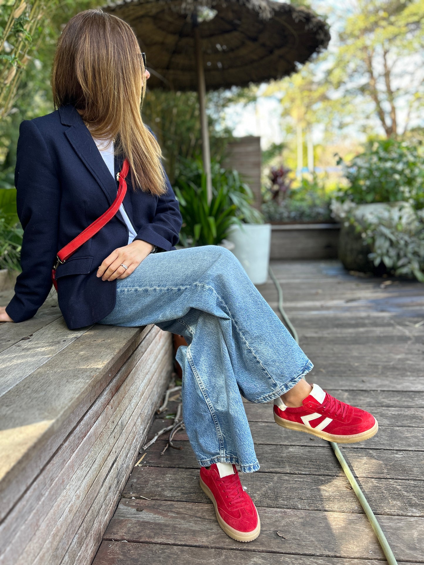 CLEO Red Suede