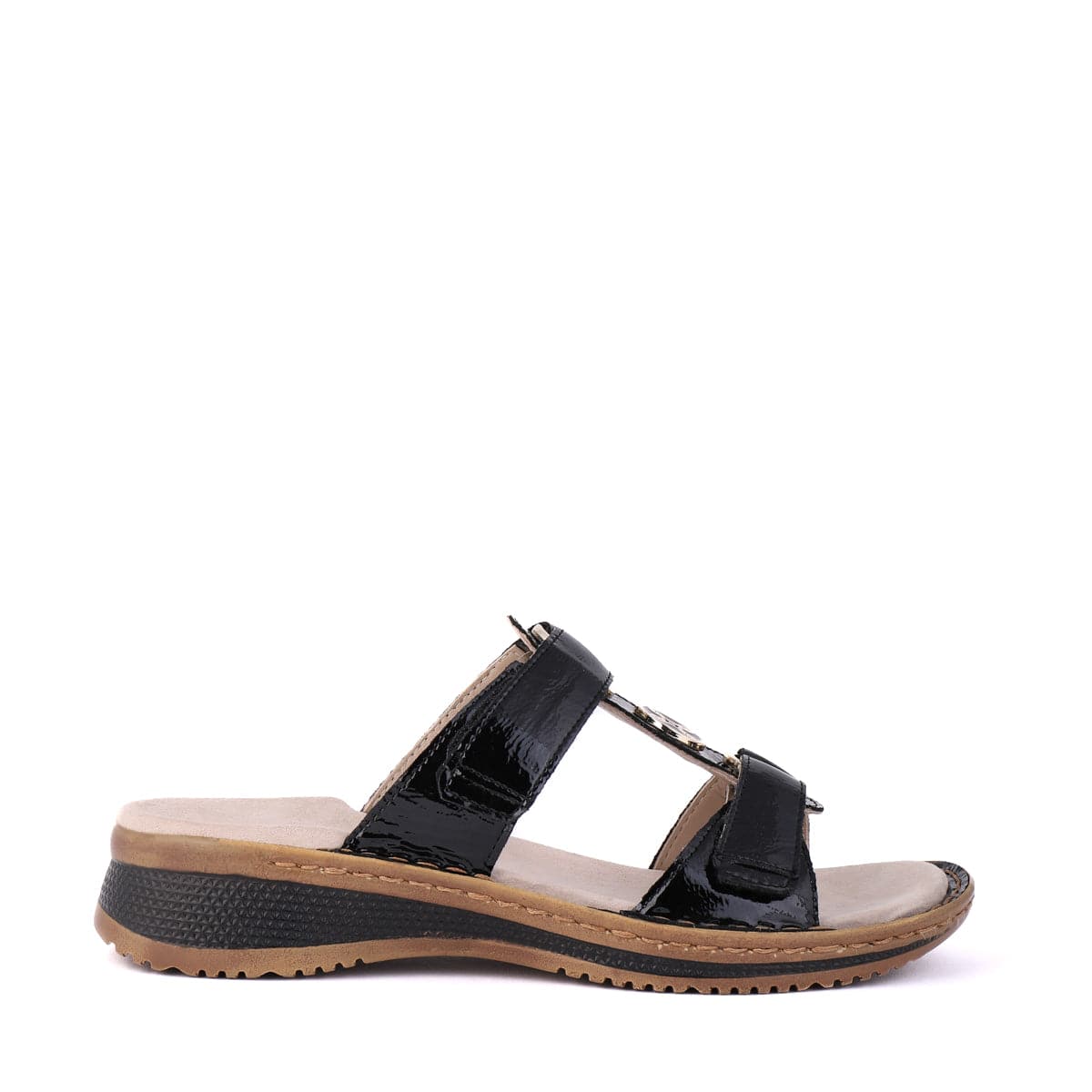 ARA SLIDES 29003 Black Patent