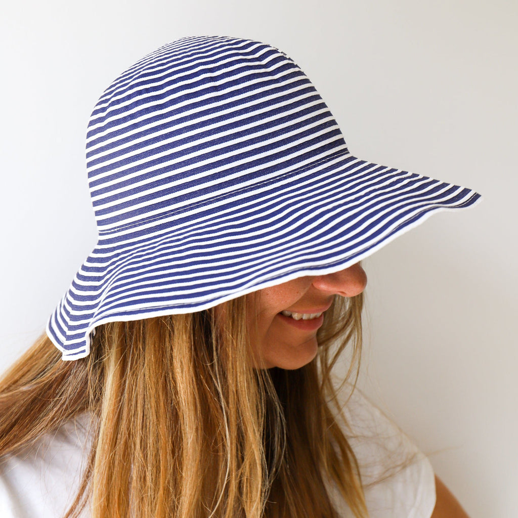 LEISURES ACCESSORIES HATS PATTON Navy and White