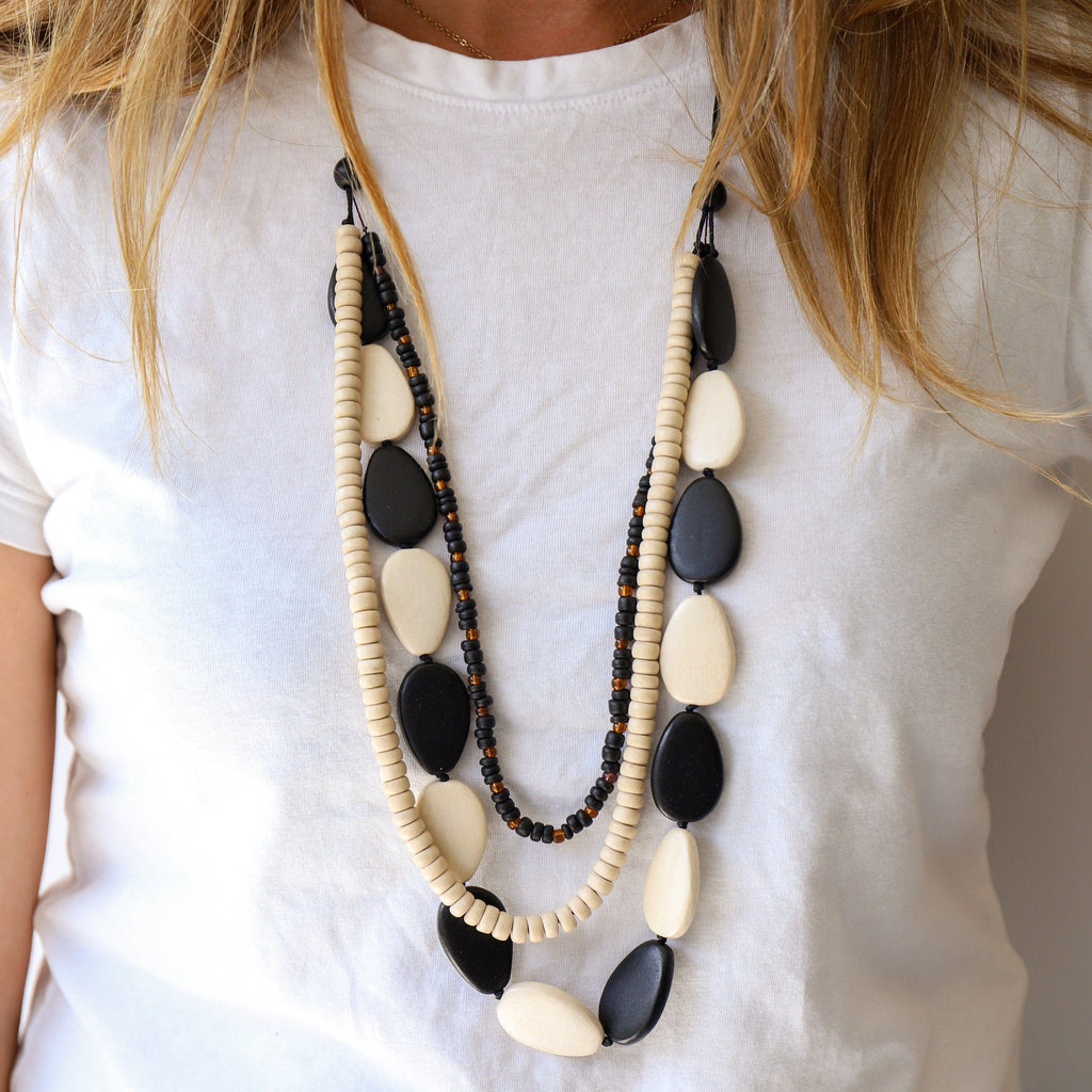 LEISURES ACCESSORIES NECKLACES CATHRYN Black Multi