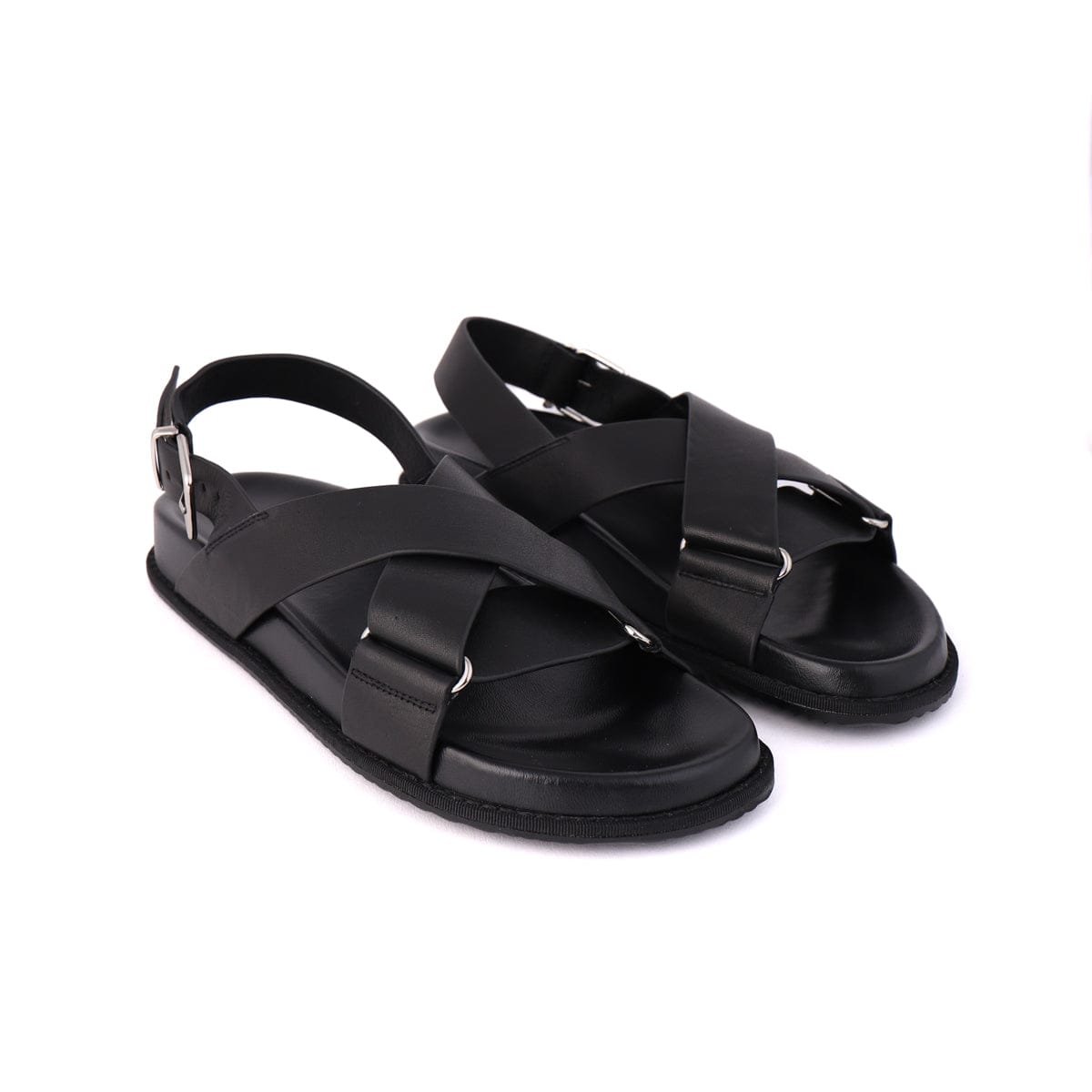 LEISURES FLAT SANDALS RAE Black