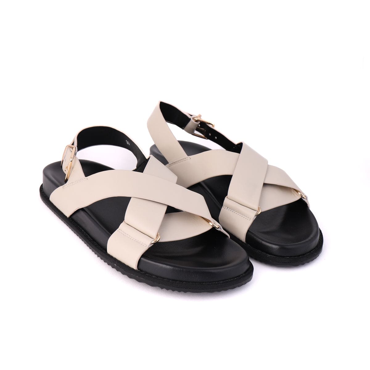 LEISURES FLAT SANDALS RAE Bone