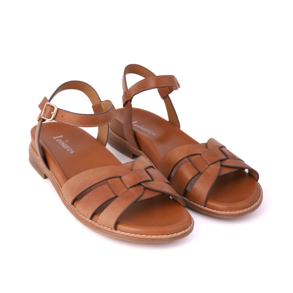LEISURES FLAT SANDALS RIANNA Tan