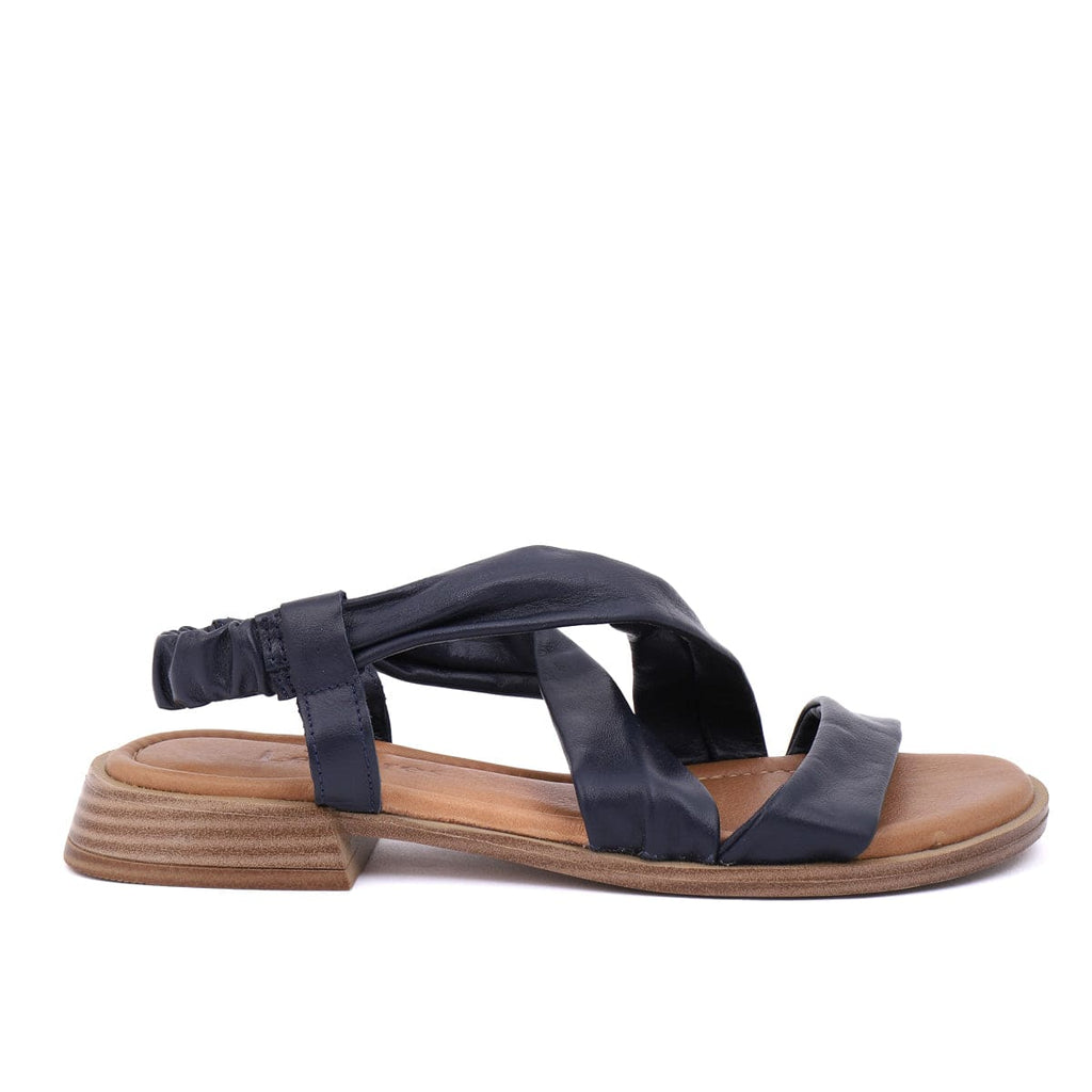LEISURES LOW HEELED SANDALS ROCHELLE Navy