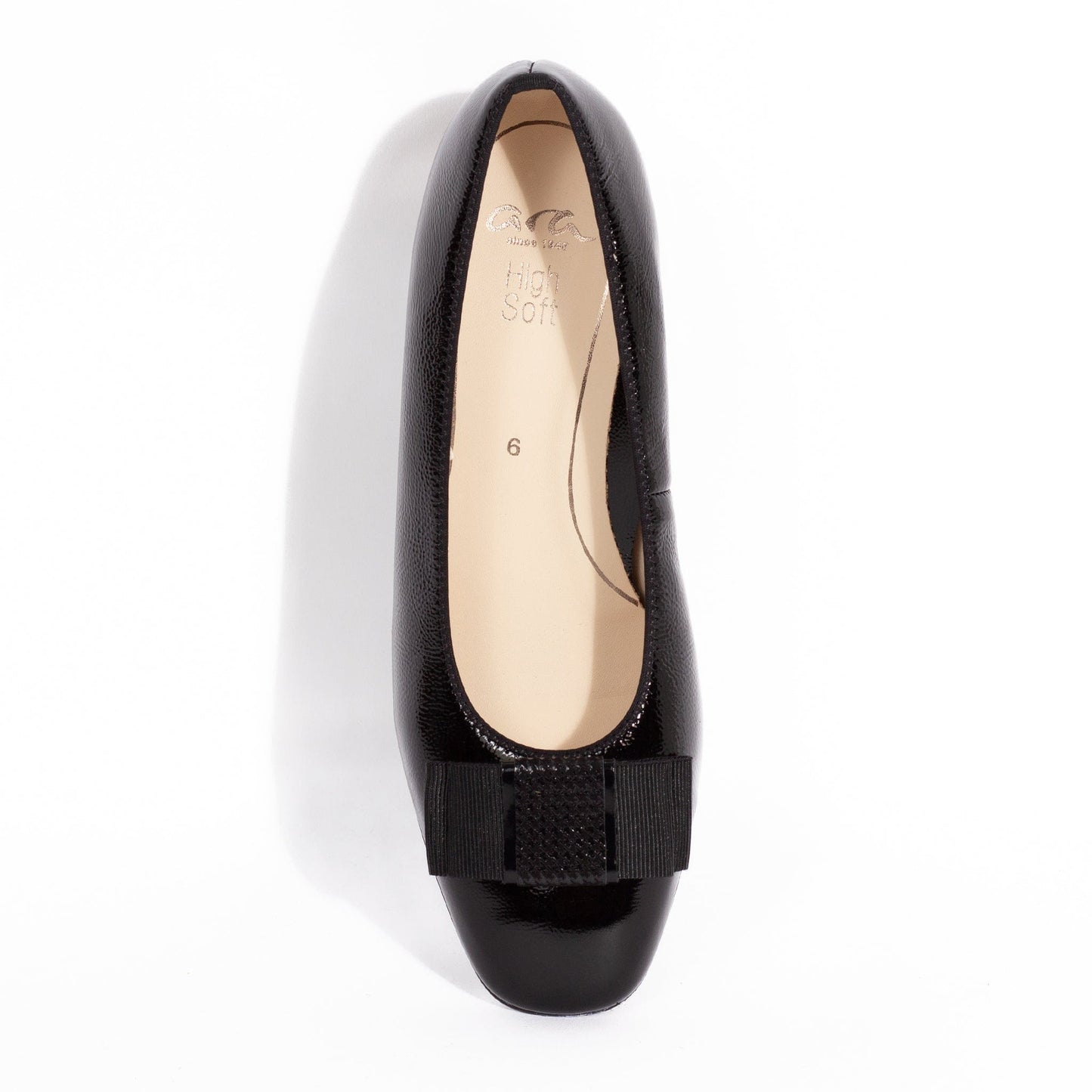 ARA LOW COURT SHOES 11884 Black Patent