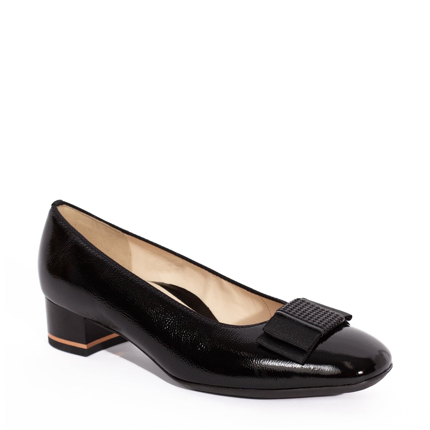 ARA LOW COURT SHOES 11884 Black Patent