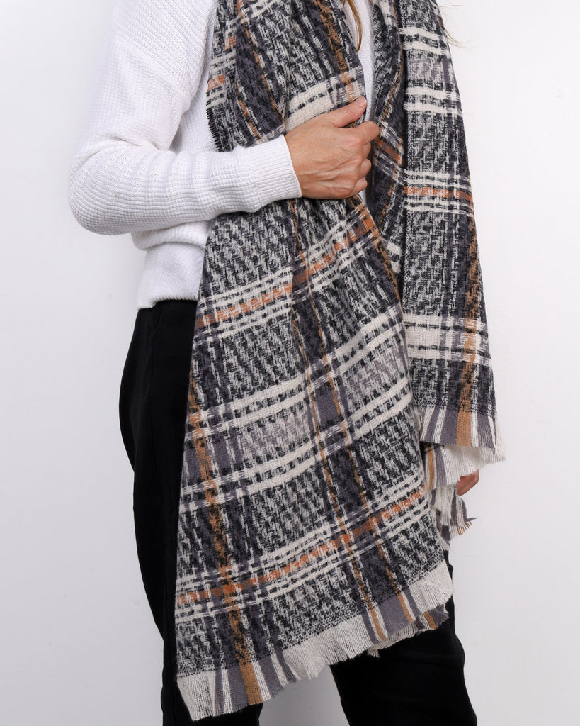 LEISURES ACCESSORIES SCARVES CHAD Grey Multi