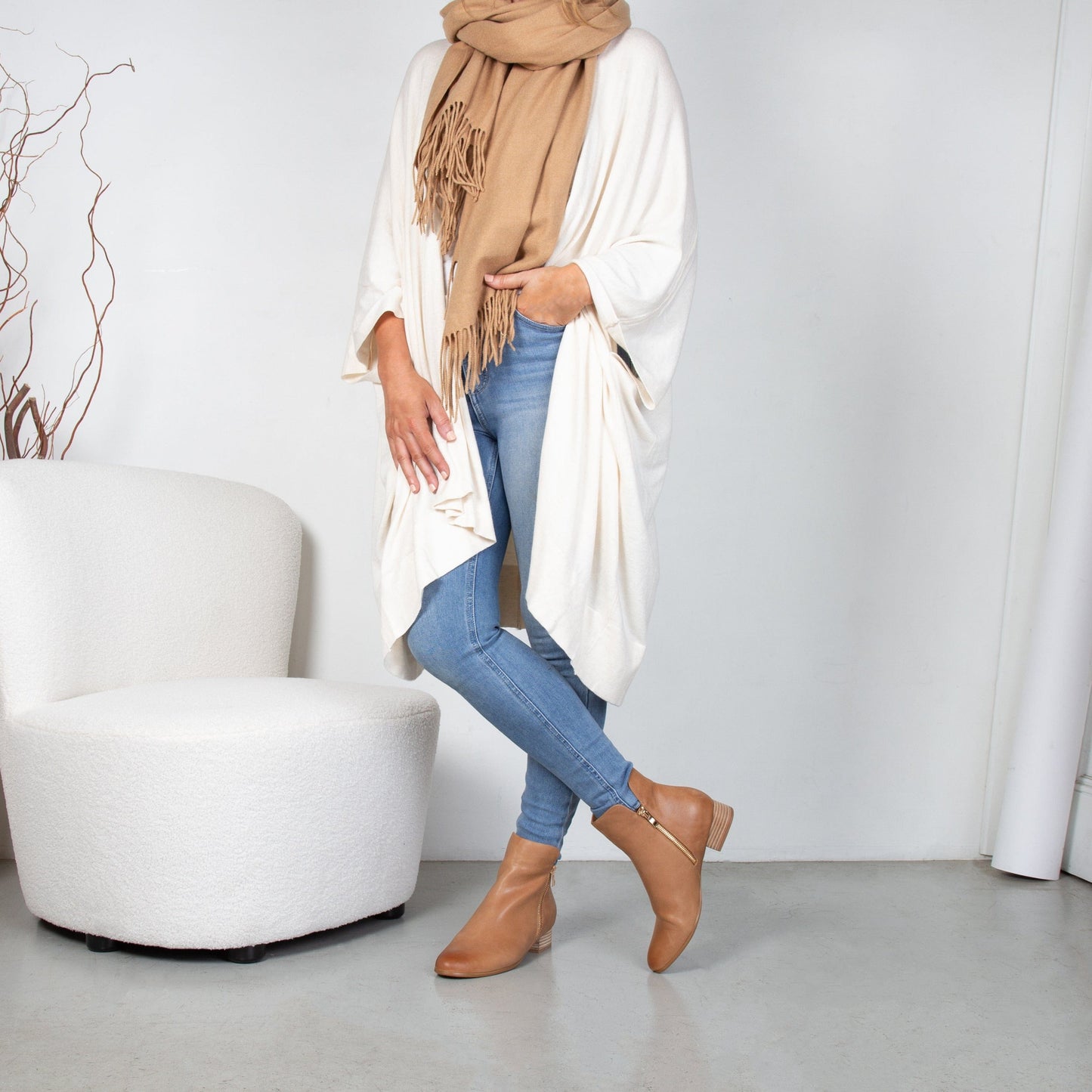 LEISURES ANKLE BOOTS ELLYSE Light Tan