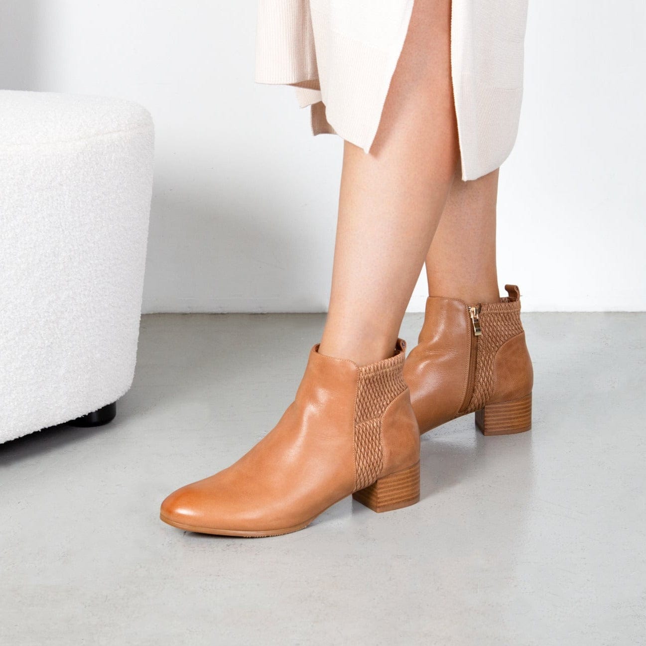 LEISURES ANKLE BOOTS ENOCH Tan