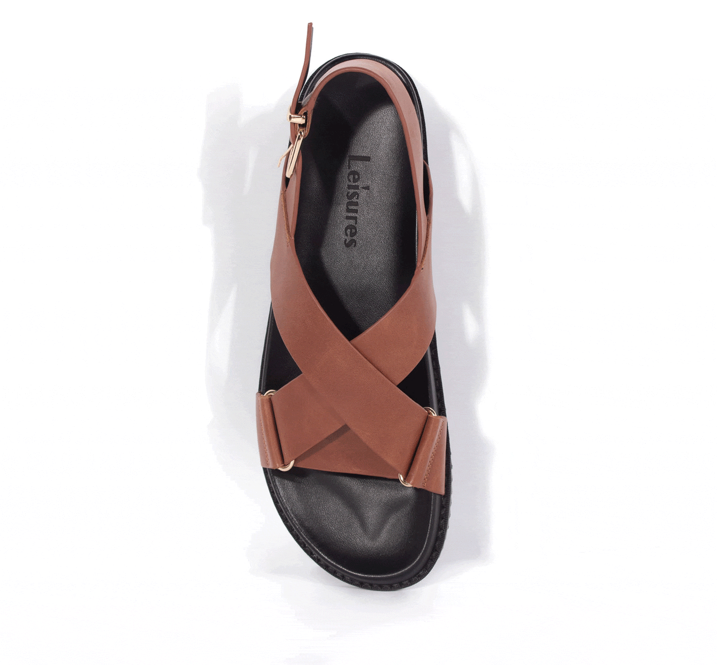 LEISURES FLAT SANDALS RAE Tan