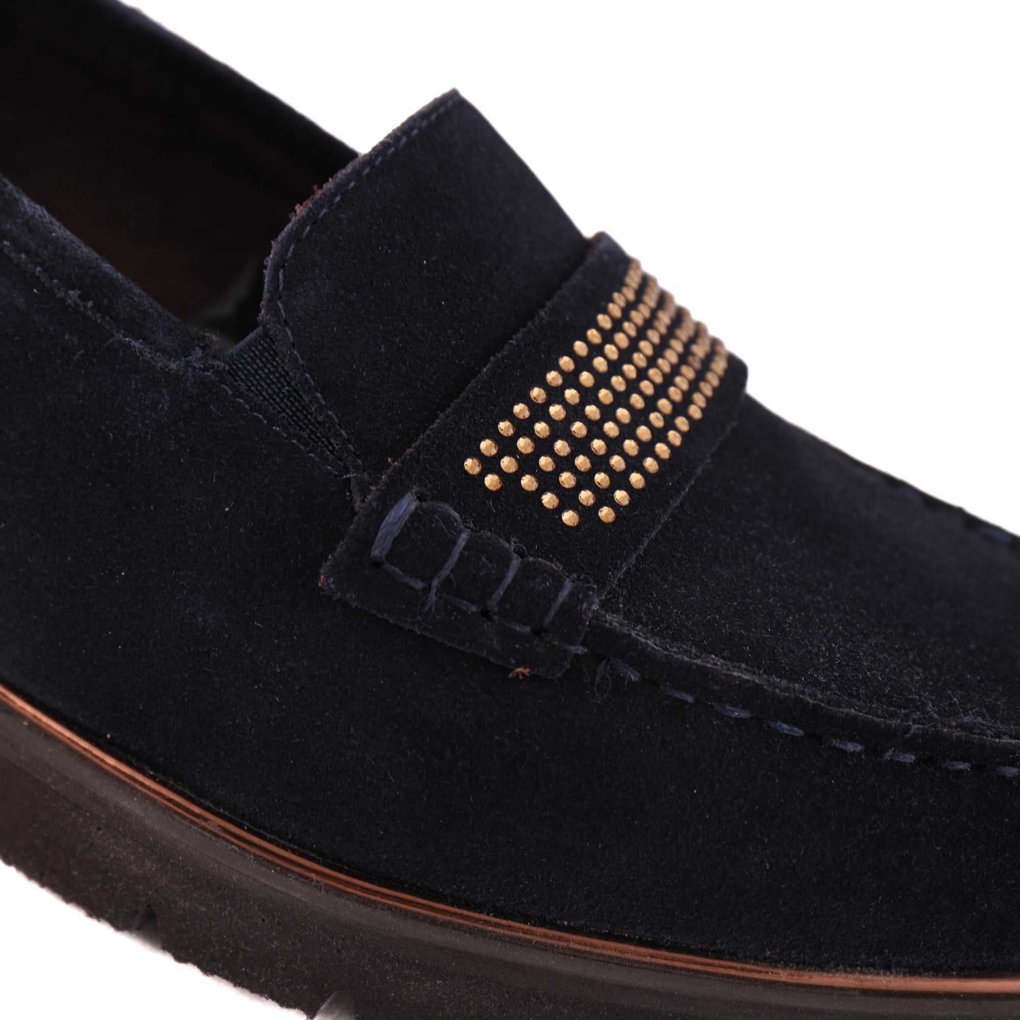 34803 Navy Suede