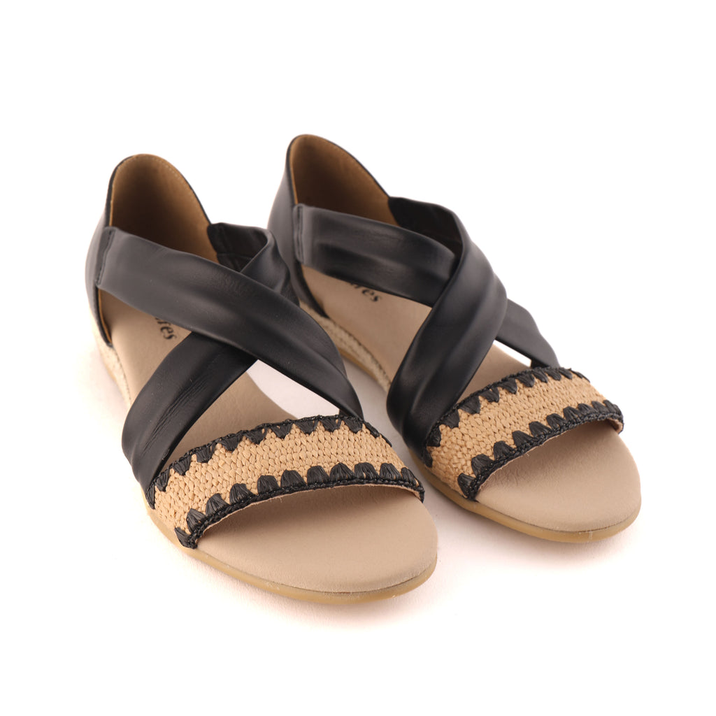 HOLLIE Raffia Black