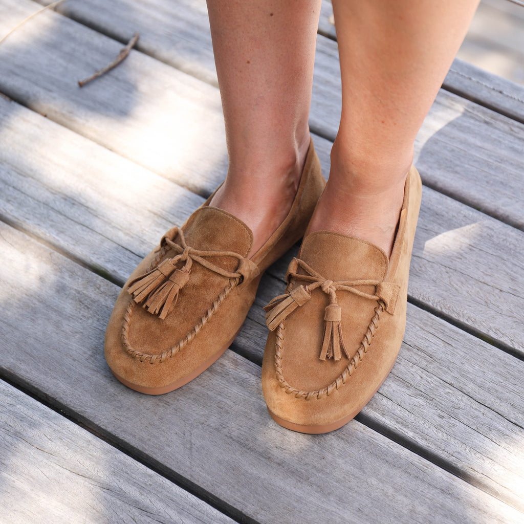 ROSABELLE Camel Suede