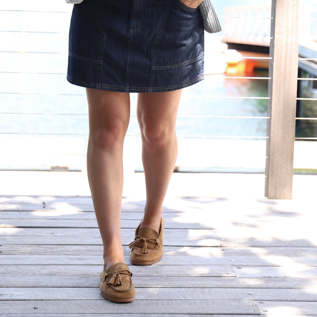 ROSABELLE Camel Suede