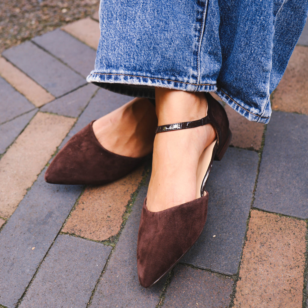 RYLEE Chocolate Suede