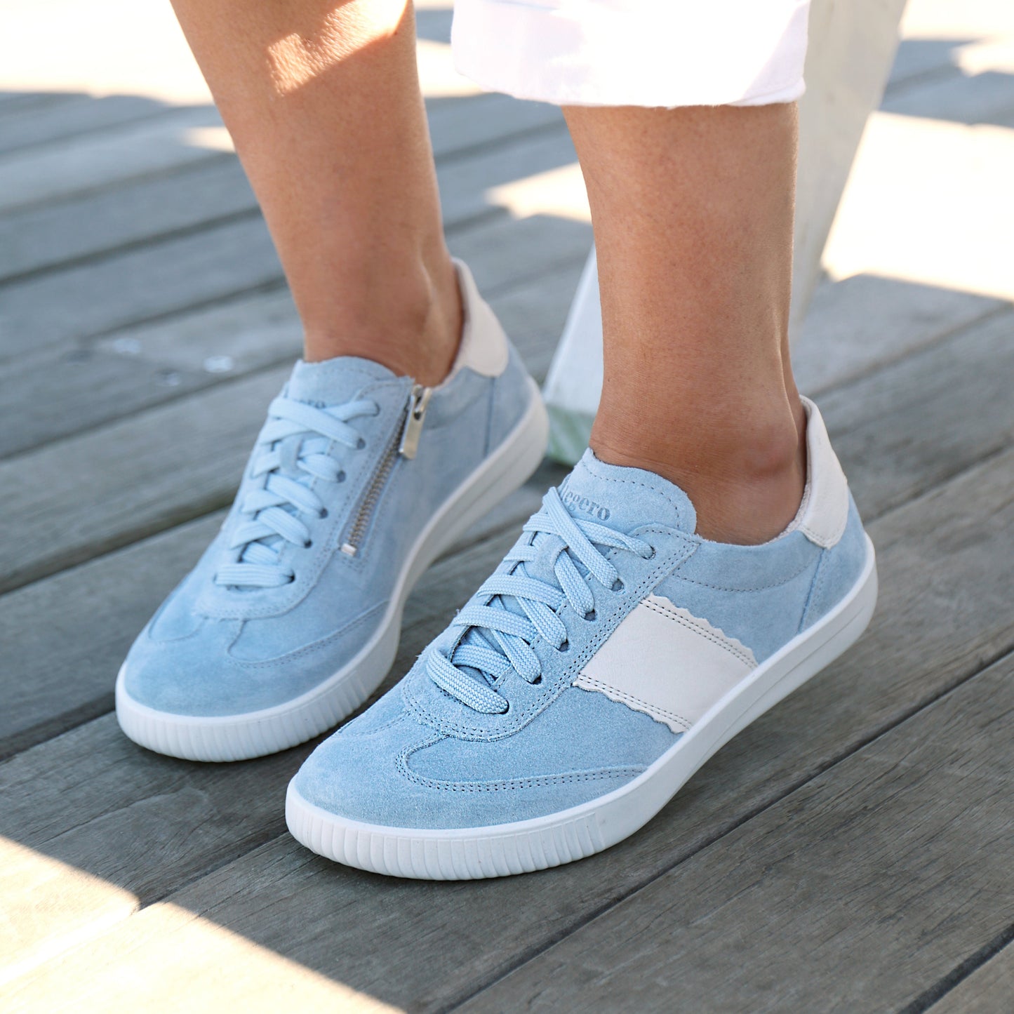 371 Light Blue Suede