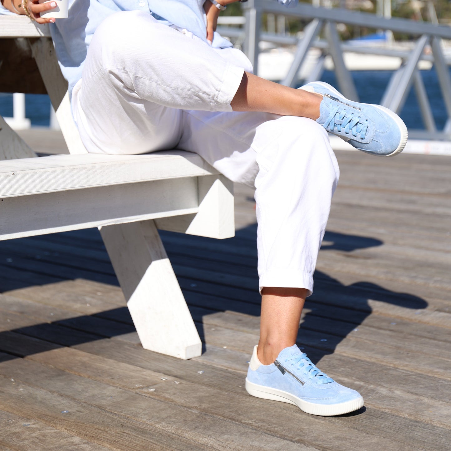 371 Light Blue Suede