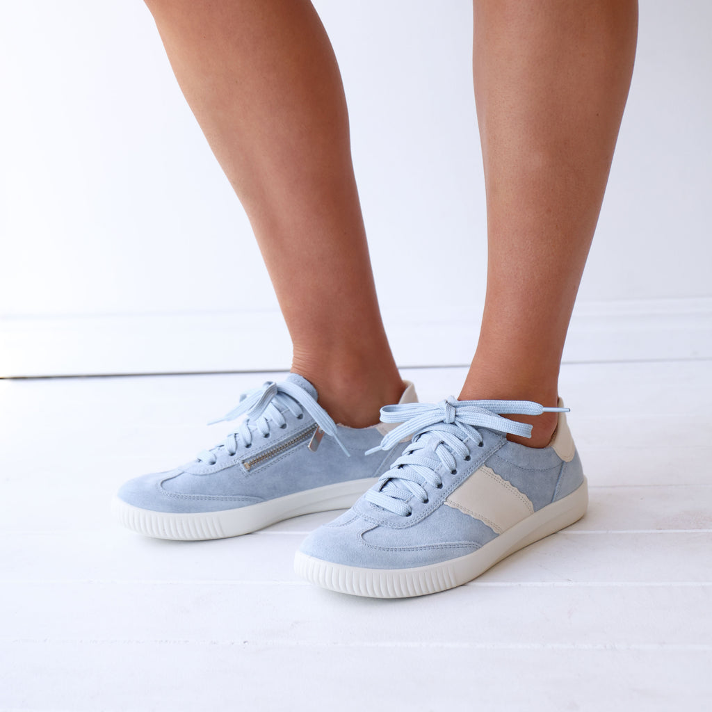 371 Light Blue Suede