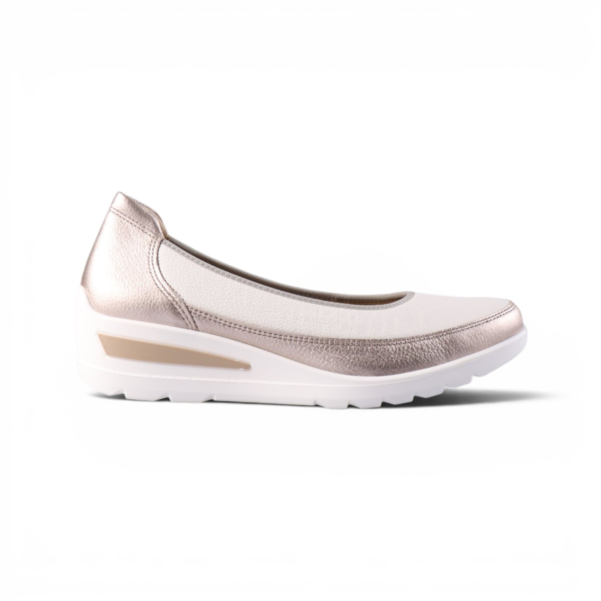 50664 Cream and Metallic