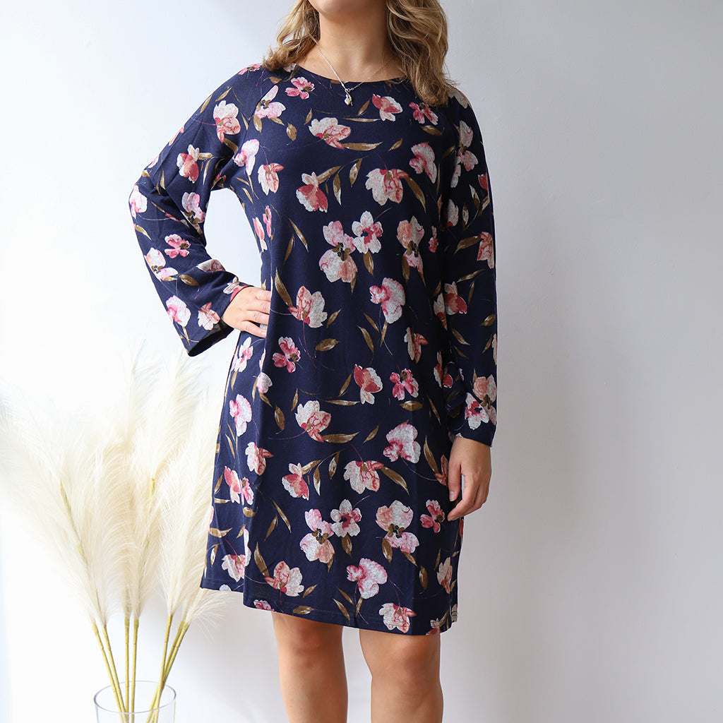 CILLIAN Navy/Pink Flower