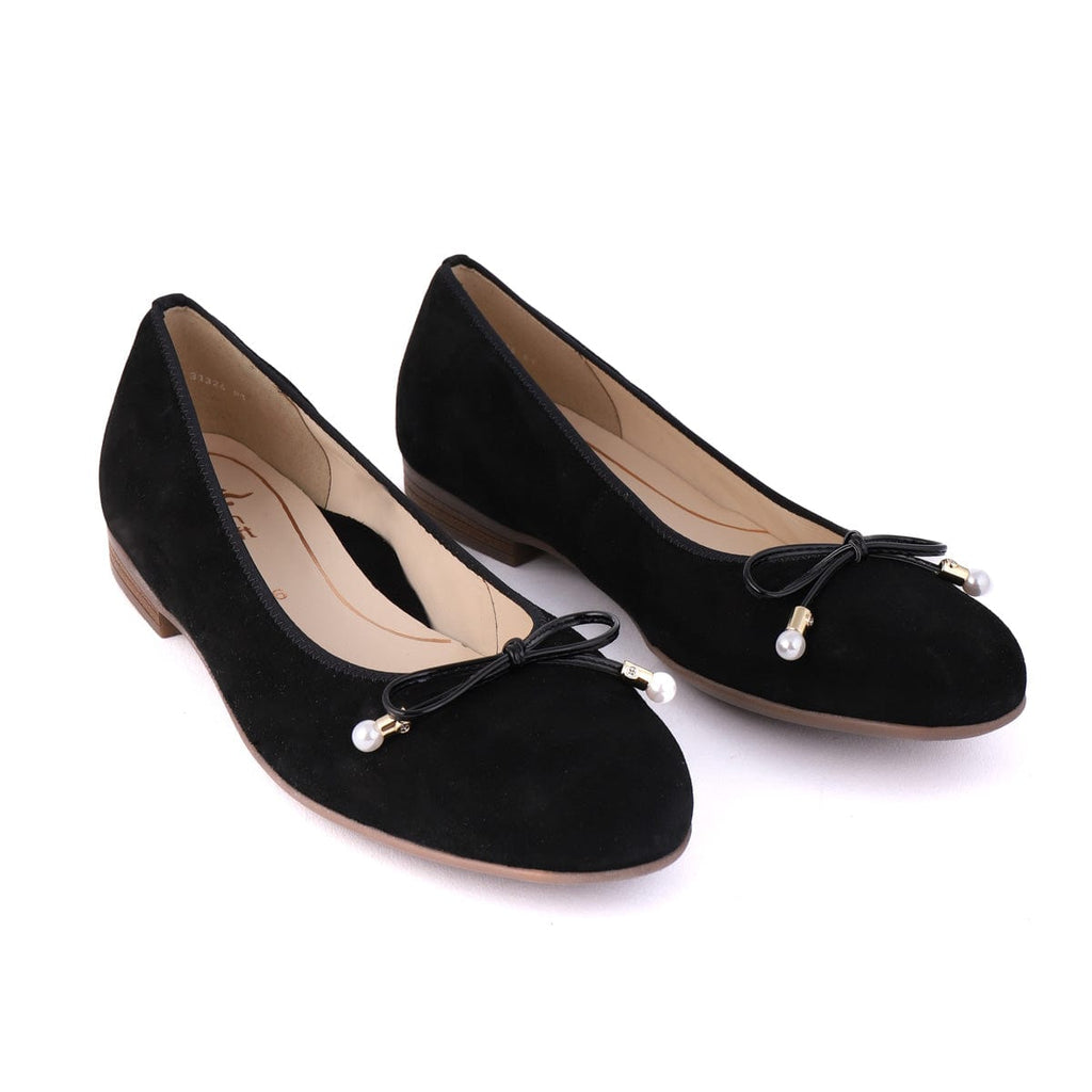 ARA BALLETS 31324 Black Suede