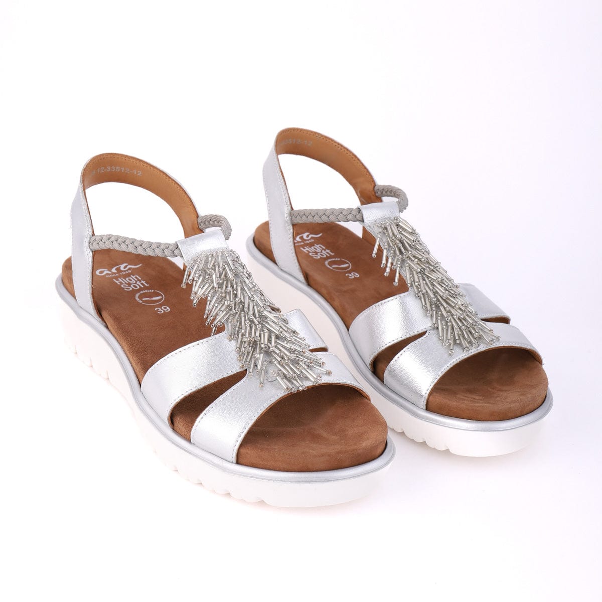 ARA FLAT SANDALS 33512 Silver