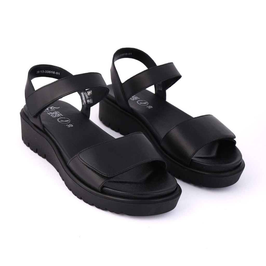 ARA FLAT SANDALS 33518 Black