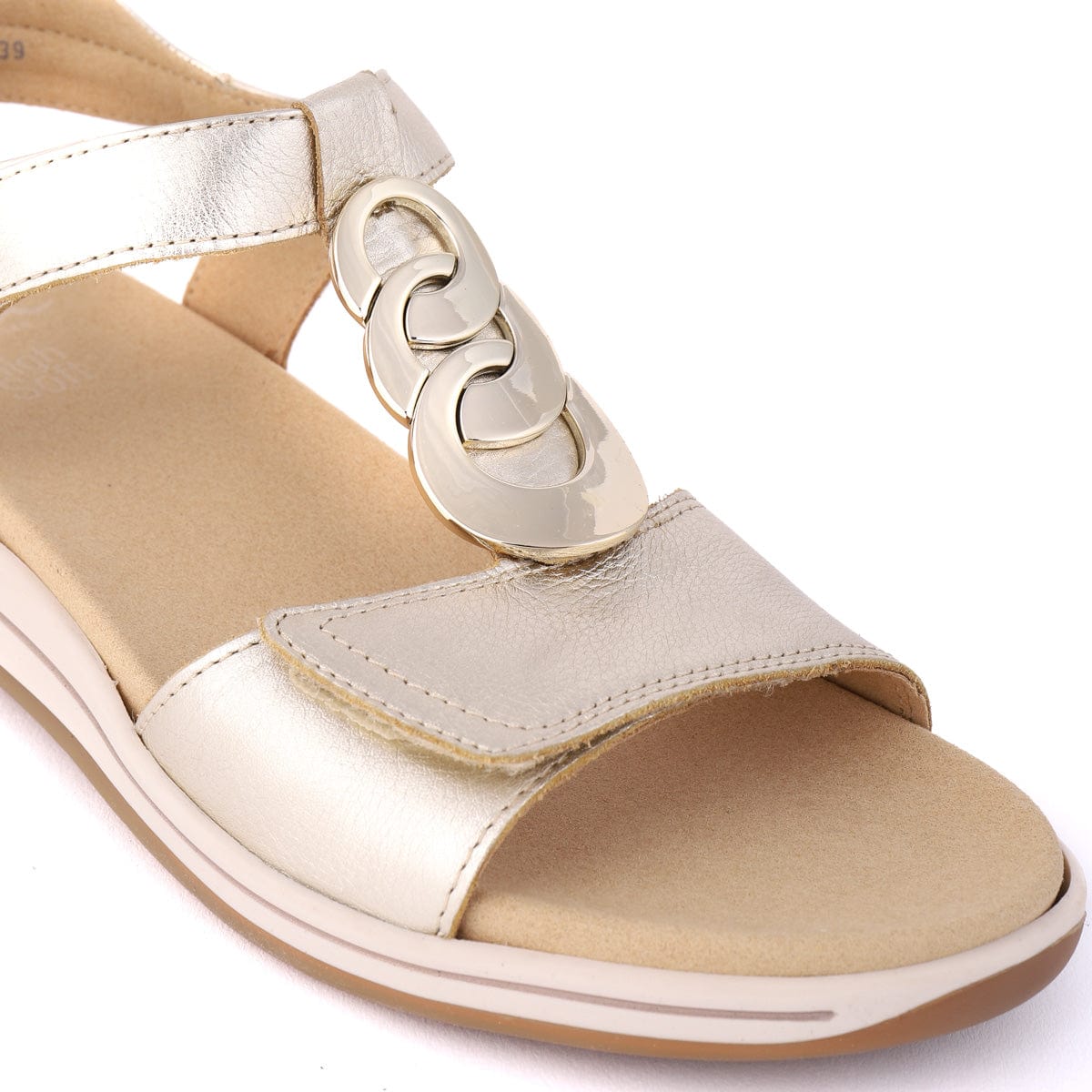 ARA FLAT SANDALS 34826 Platinum