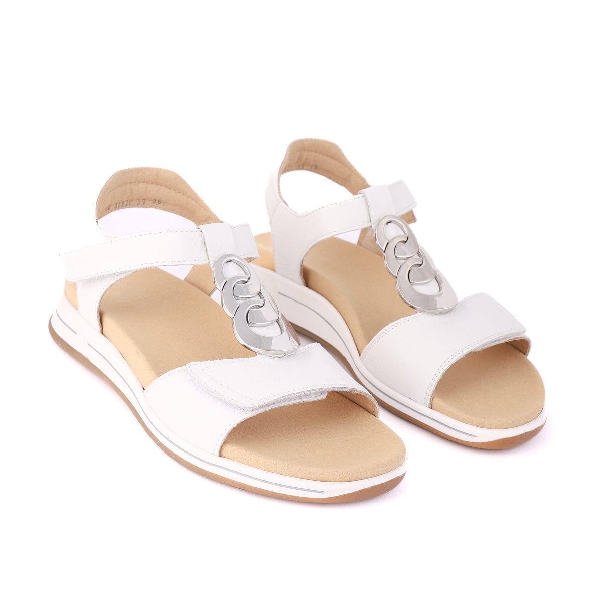 ARA FLAT SANDALS 34826 White