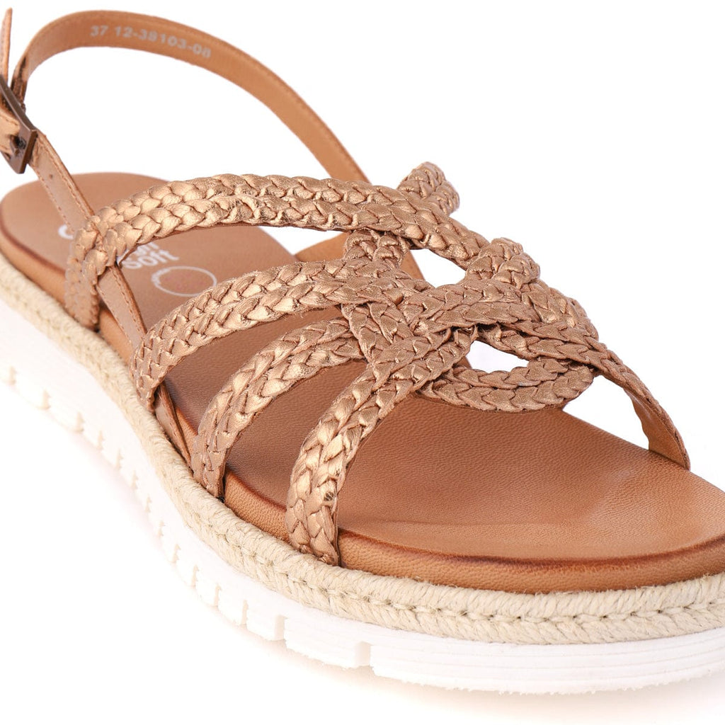 ARA FLAT SANDALS 38103 Bronze
