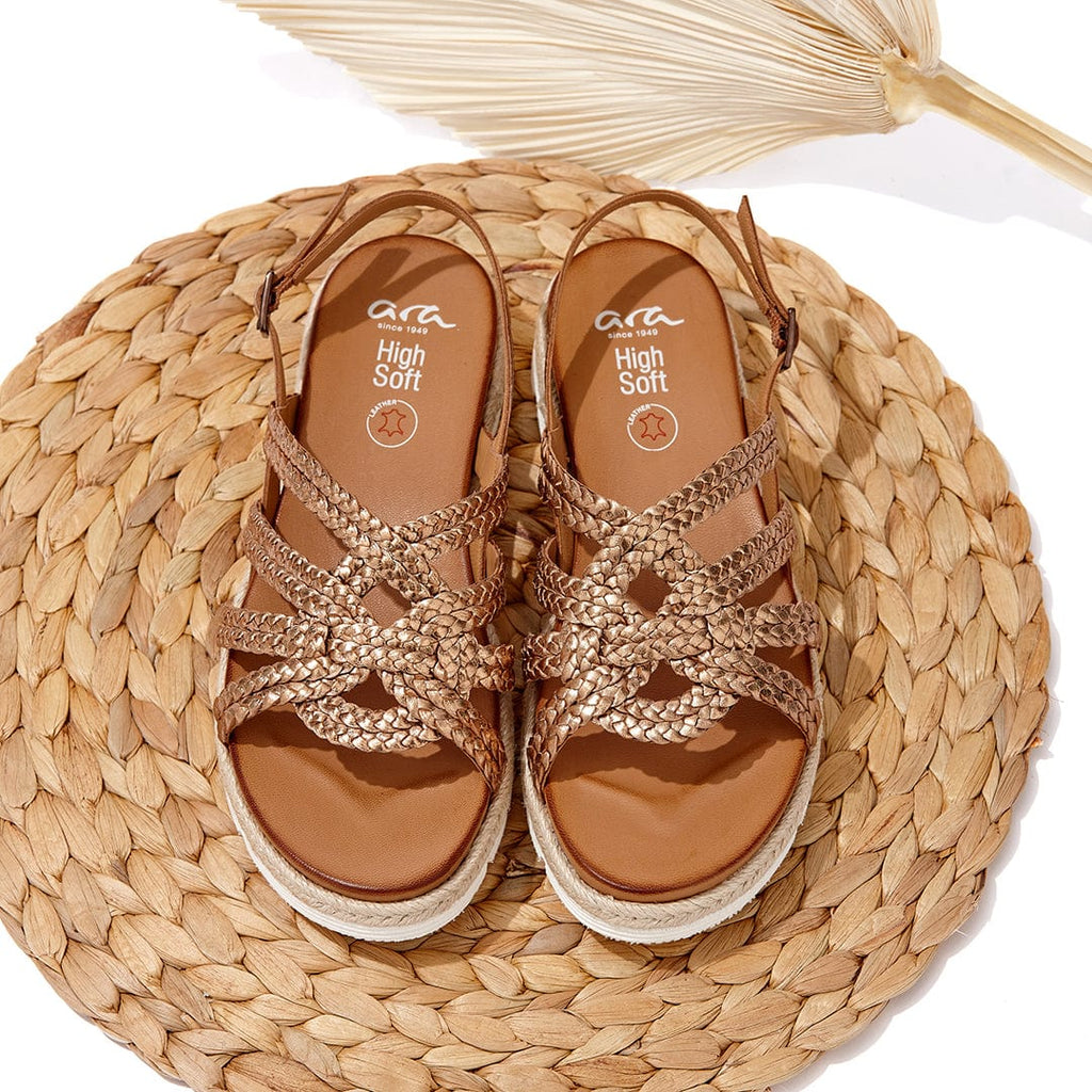 ARA FLAT SANDALS 38103 Bronze