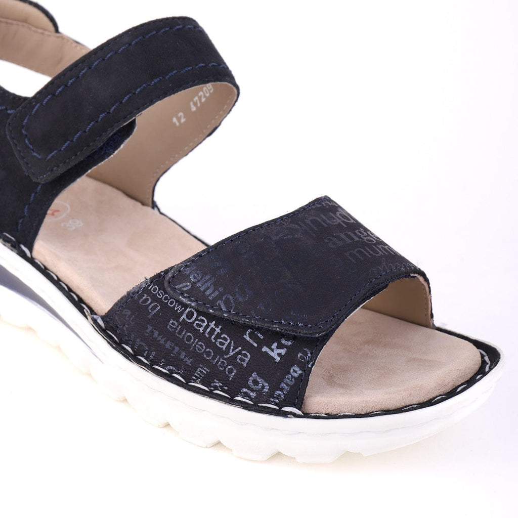 ARA FLAT SANDALS 47209 Navy