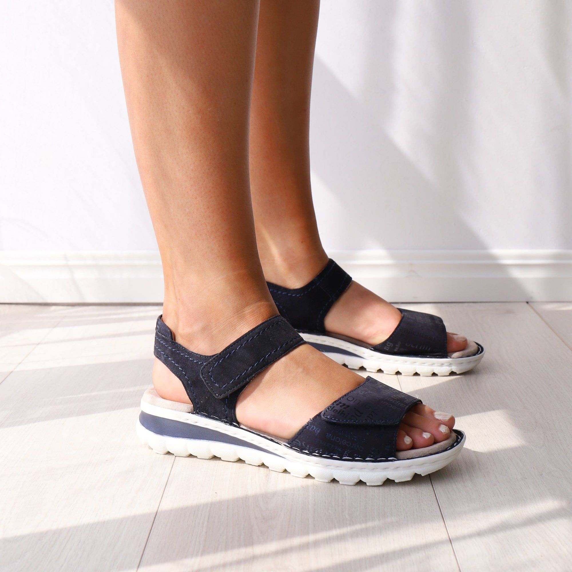 ARA FLAT SANDALS 47209 Navy