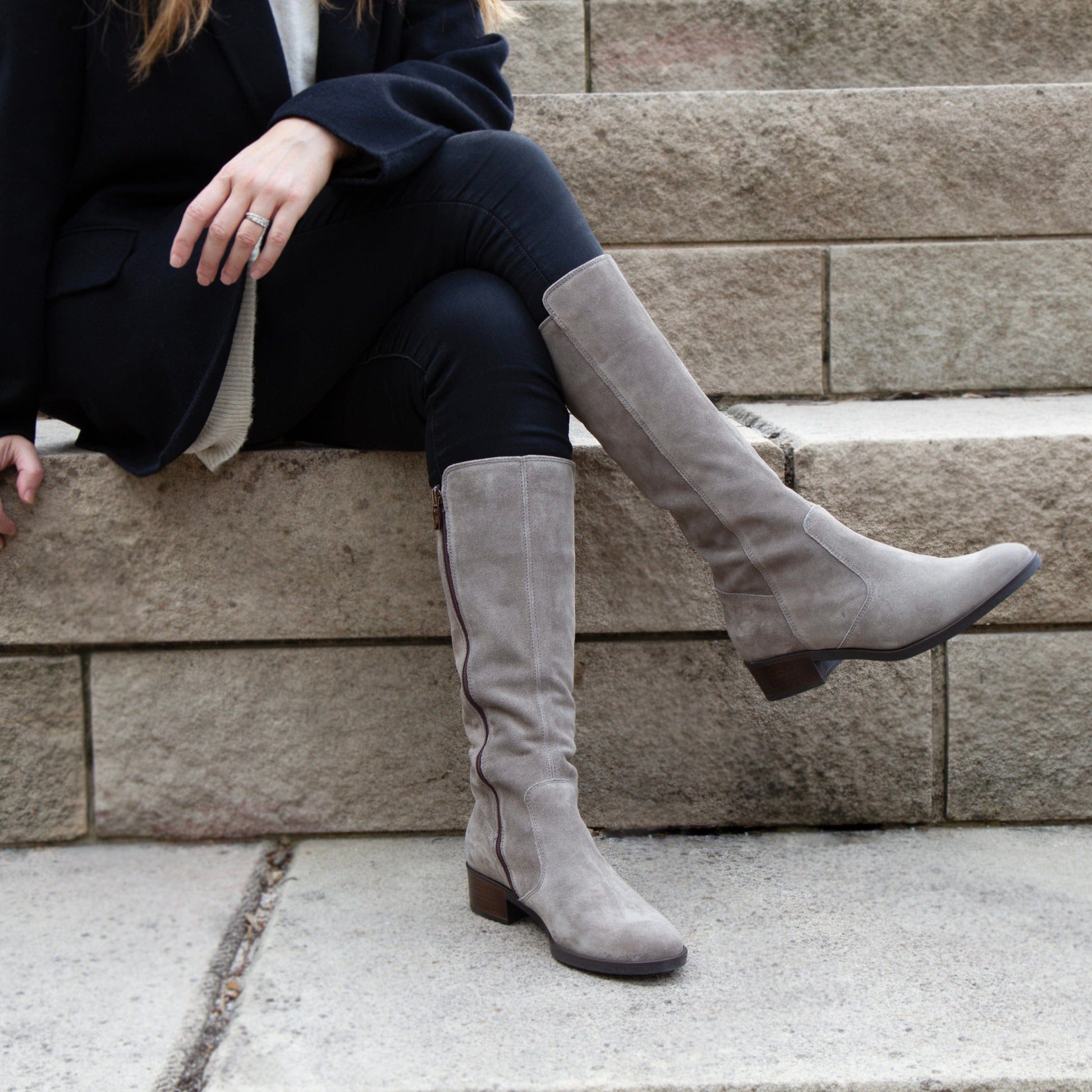 ARA LONG BOOTS 22215 Taupe Suede