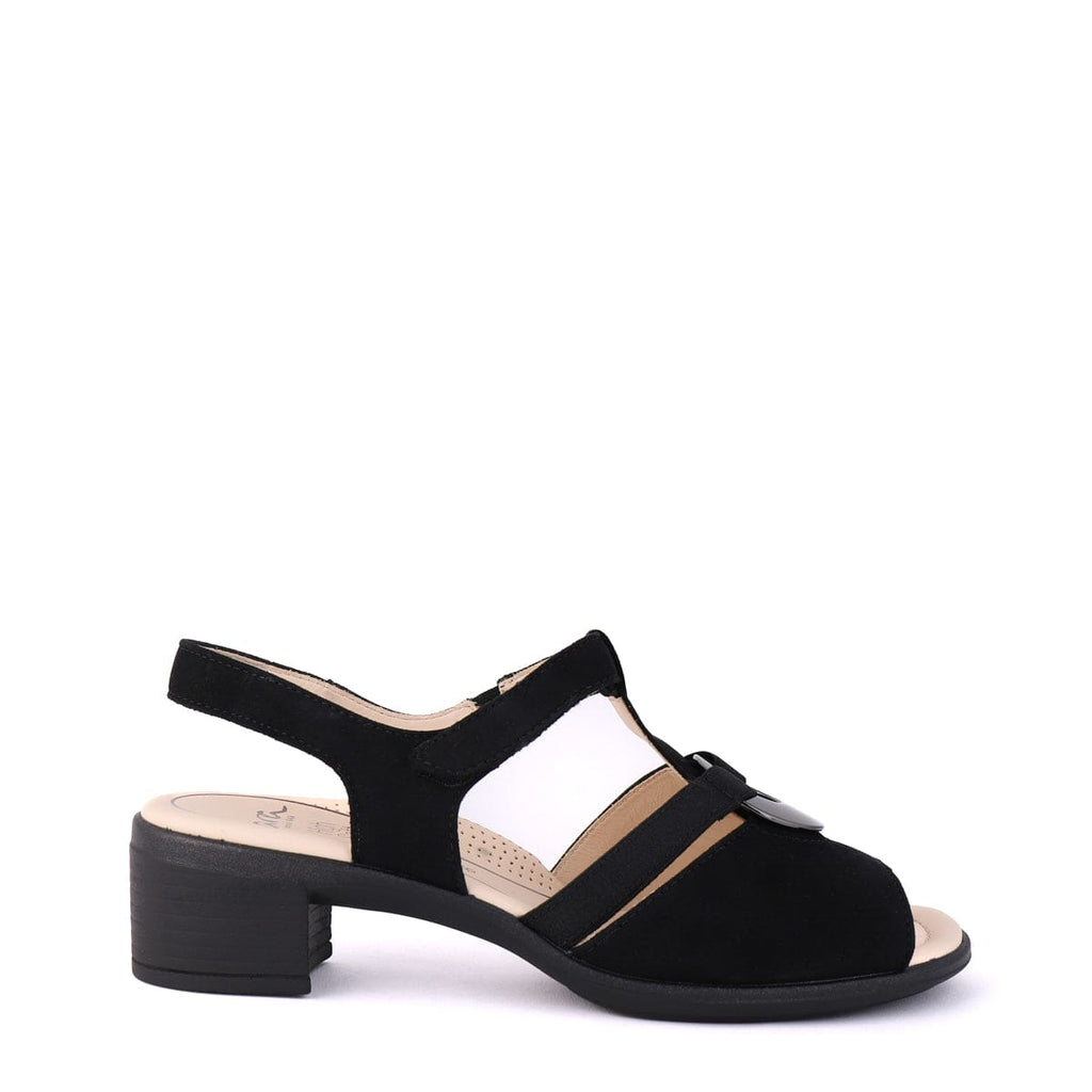 ARA LOW HEELED SANDALS 35730 Black Suede