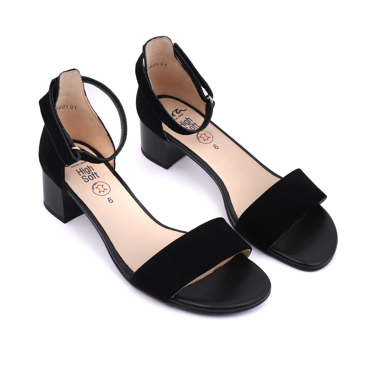 ARA MEDIUM HEELED SANDALS 25601 Black Suede
