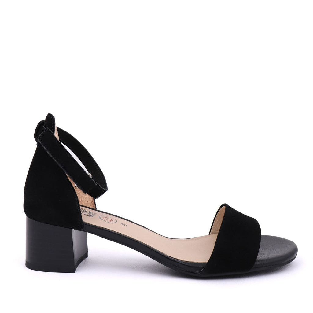 ARA MEDIUM HEELED SANDALS 25601 Black Suede