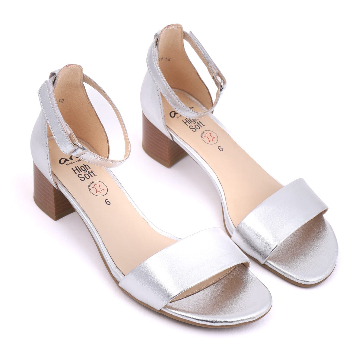 ARA MEDIUM HEELED SANDALS 25601 Silver
