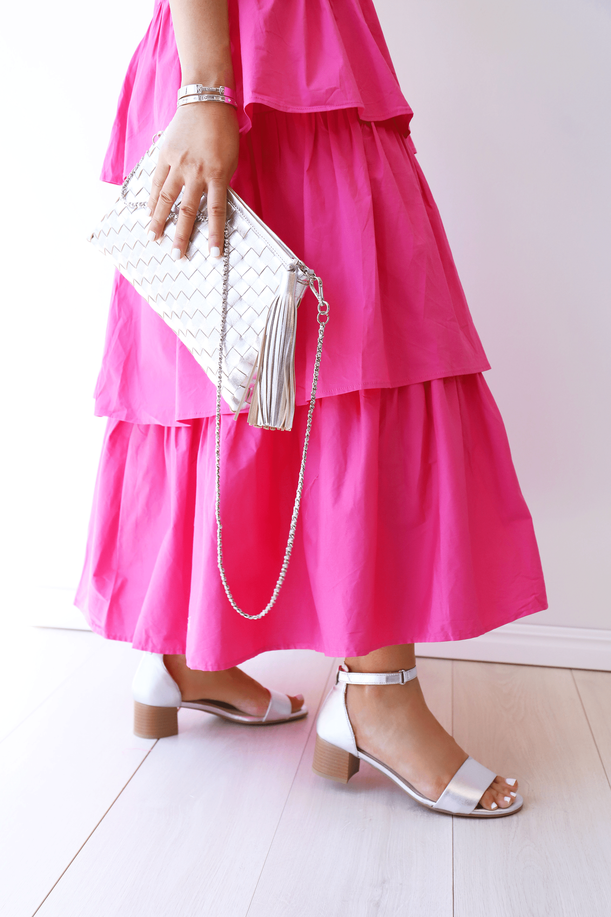 ARA MEDIUM HEELED SANDALS 25601 Silver