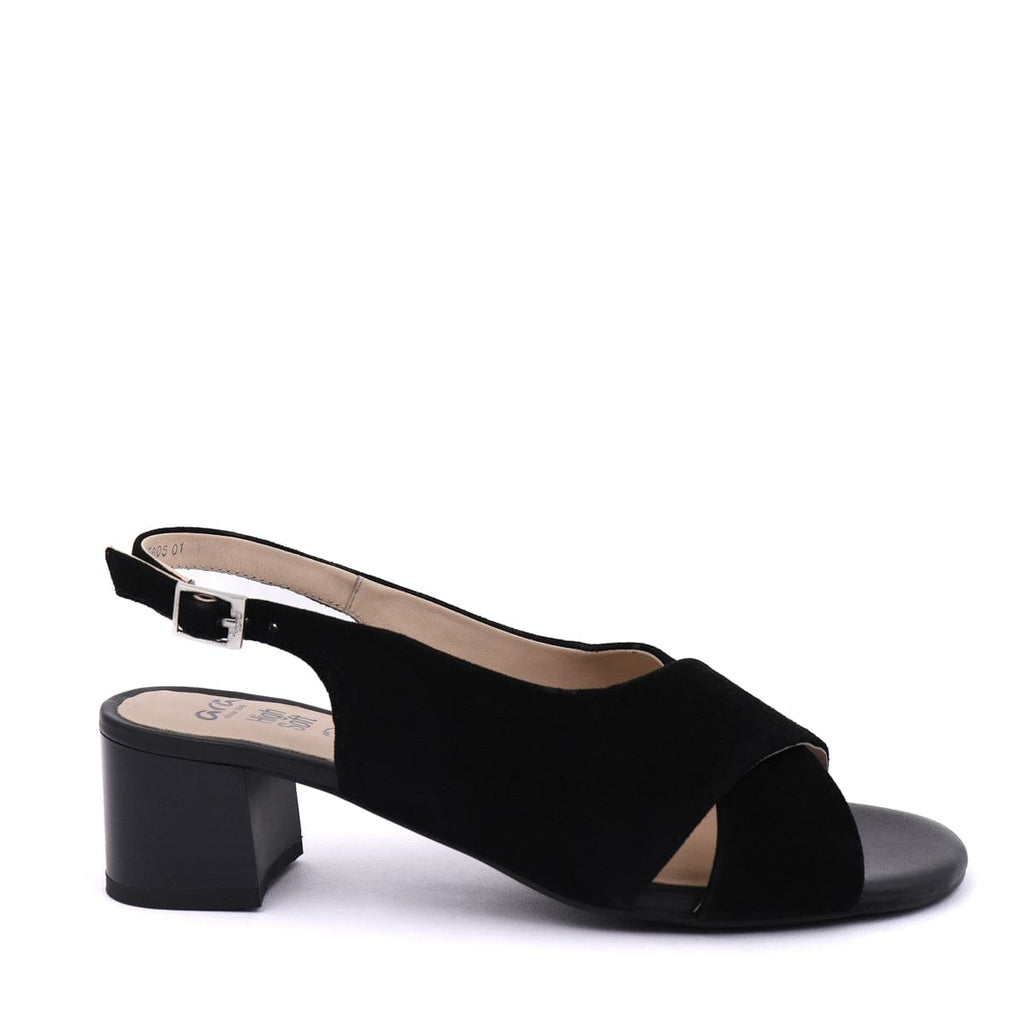 ARA MEDIUM HEELED SANDALS 25605 Black Suede