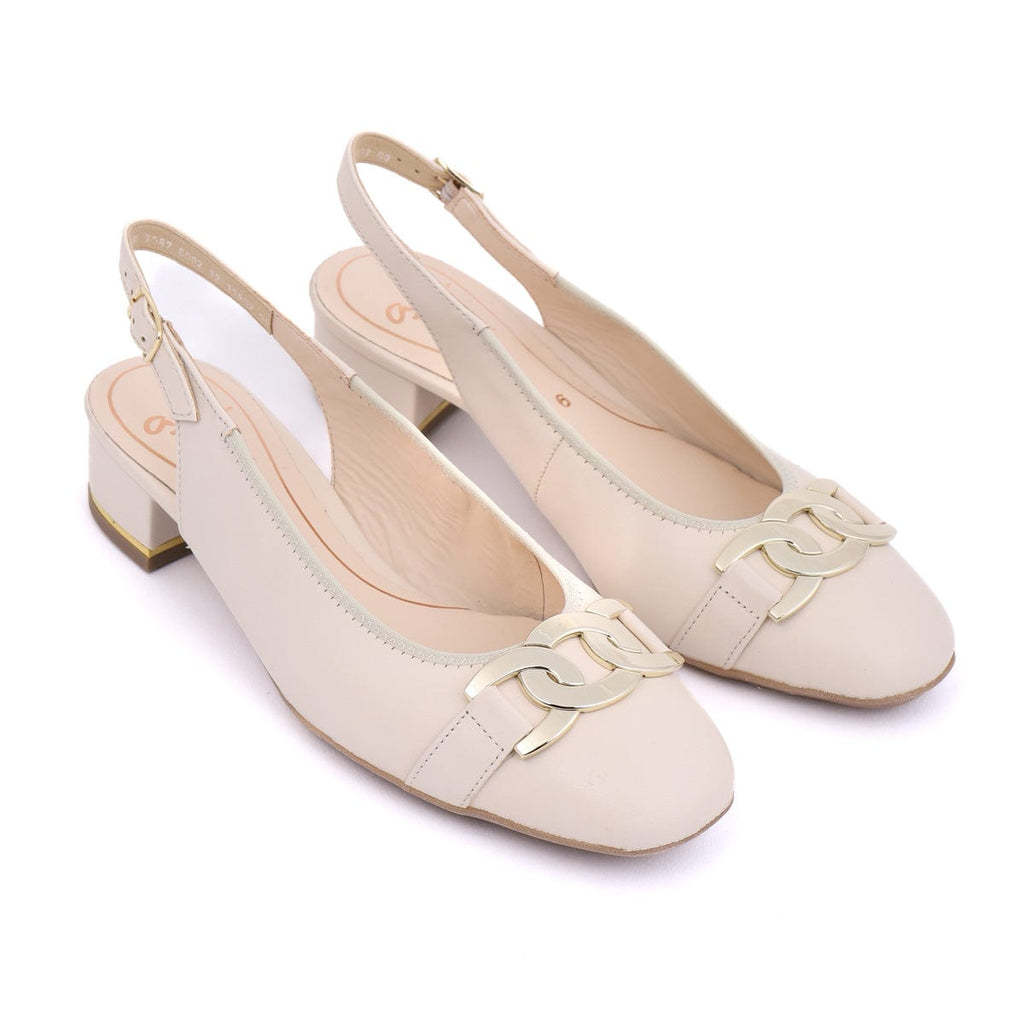 ARA SLING BACKS - LOW 11802 Beige