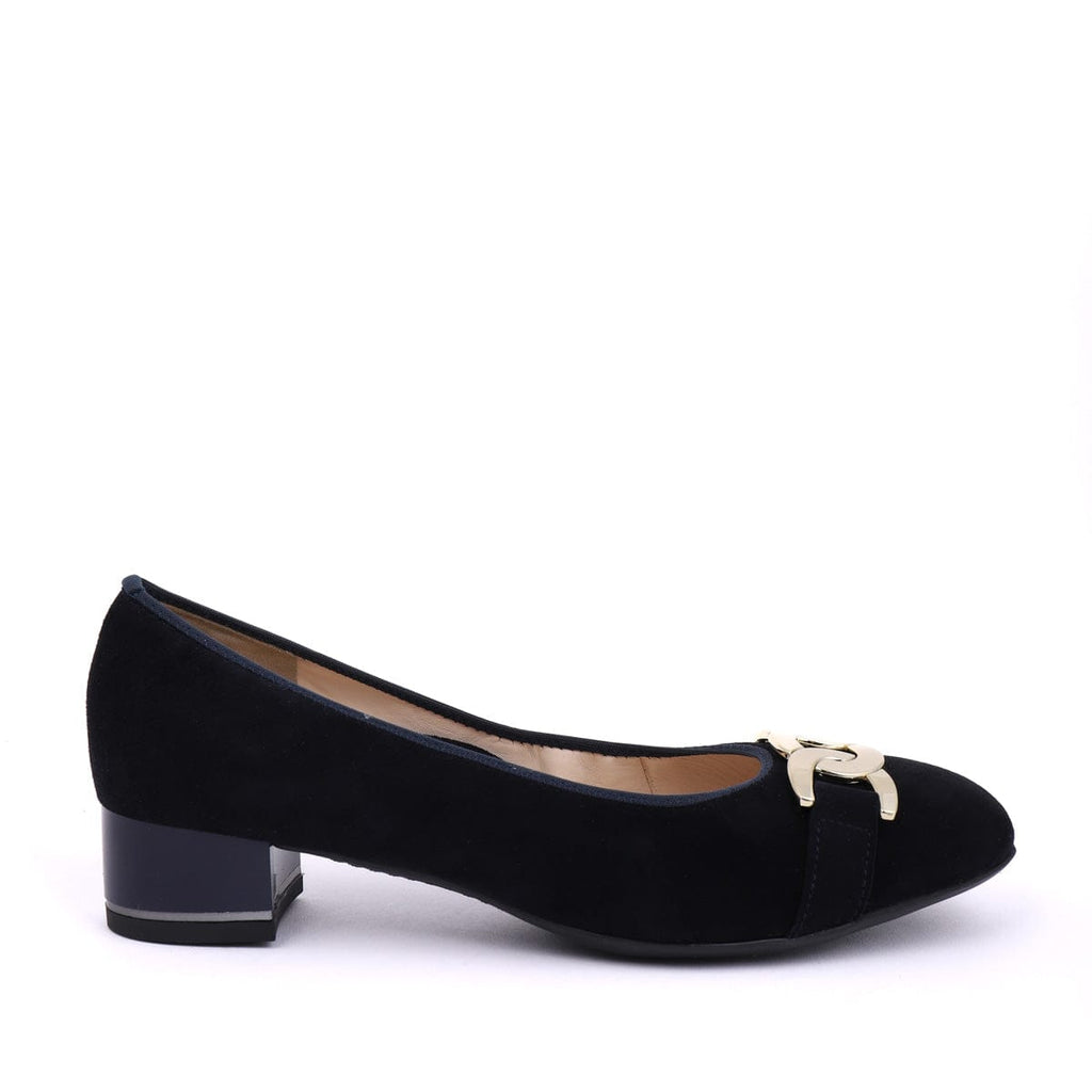 ARA SLING BACKS - LOW 11806 Navy Suede