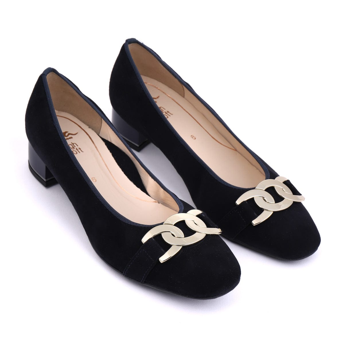 ARA SLING BACKS - LOW 11806 Navy Suede