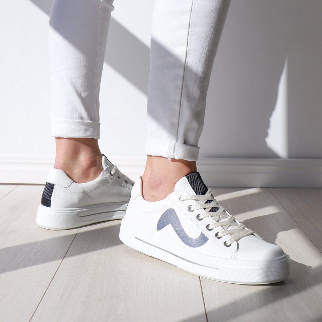 ARA SNEAKERS 27402 Logo White/Navy