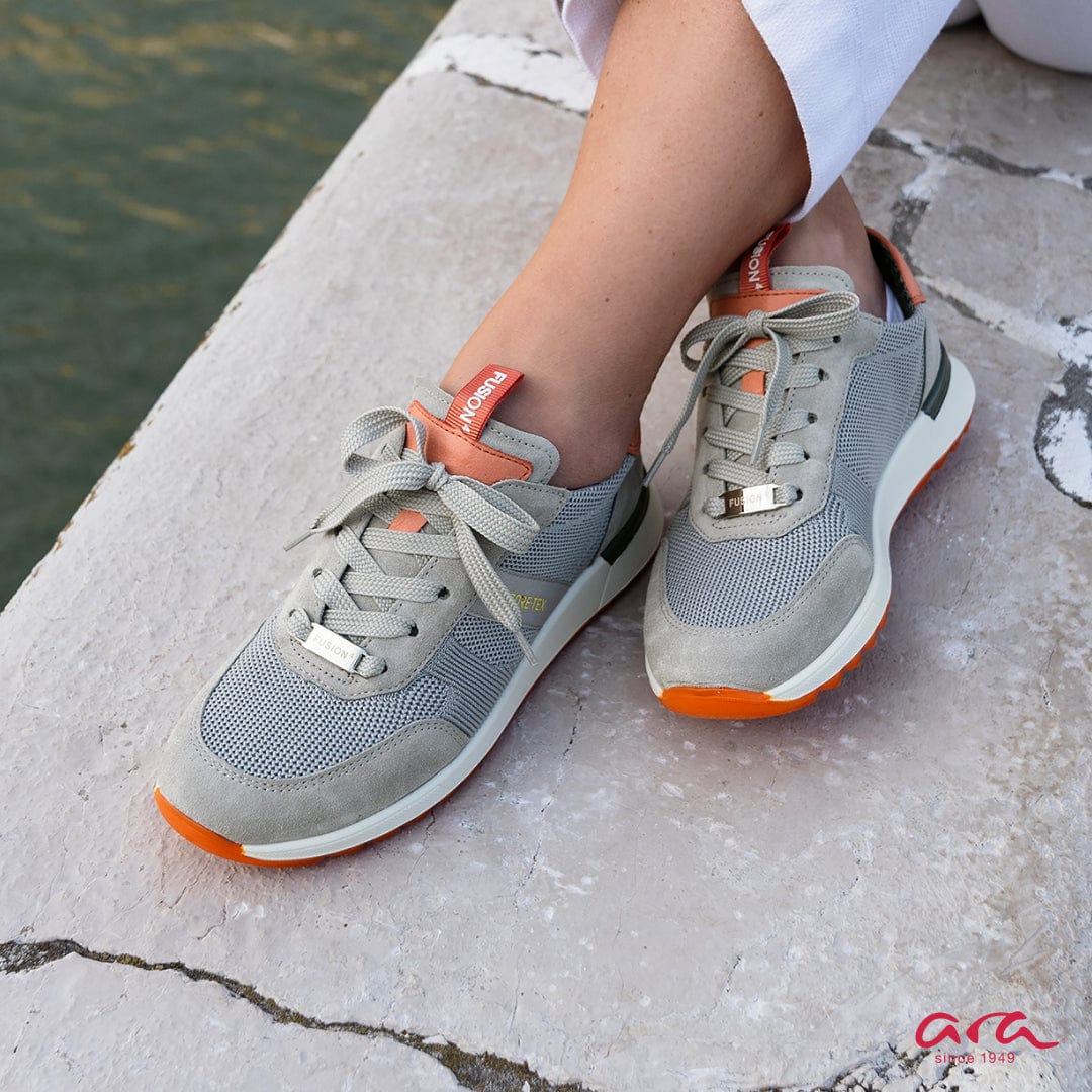 ARA SNEAKERS 33901 Grey and Peach