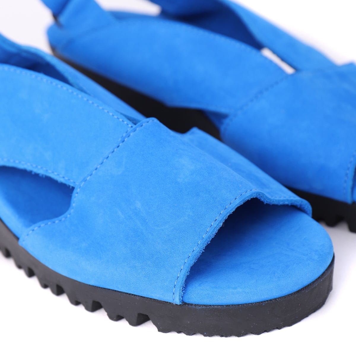 ARCHE LOW WEDGE SANDALS BALLYA Cobalt Nubuck
