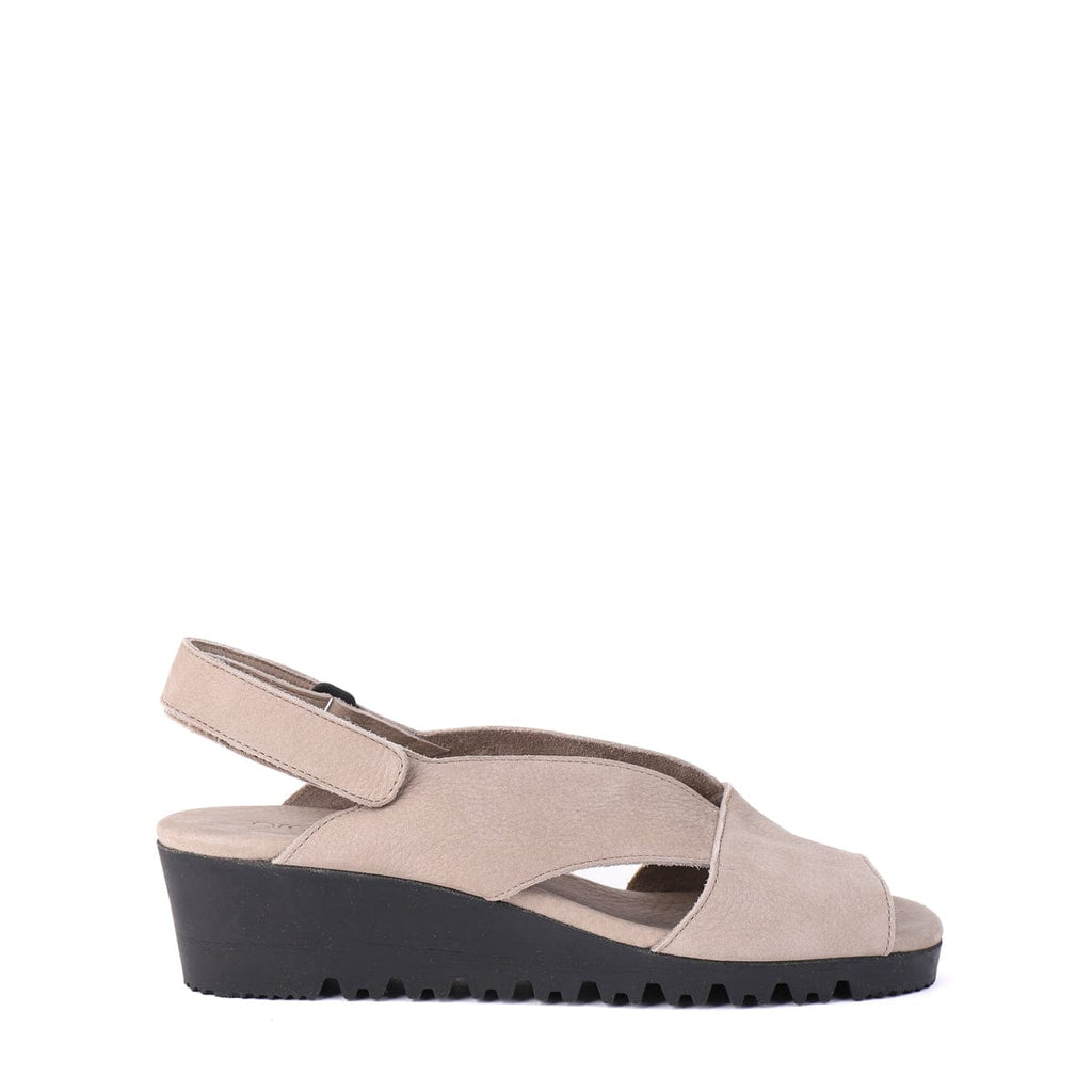 ARCHE LOW WEDGE SANDALS BALLYA Taupe Nubuck