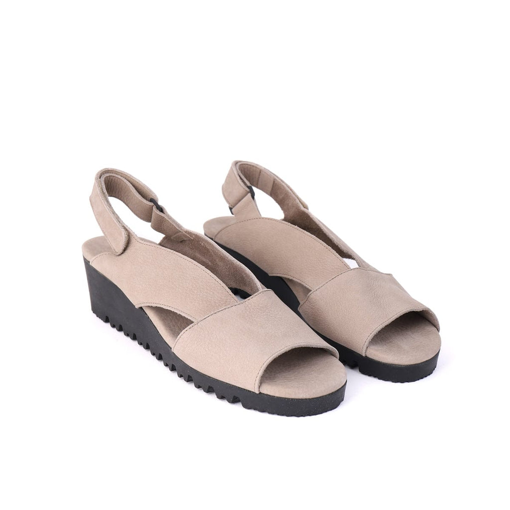 ARCHE LOW WEDGE SANDALS BALLYA Taupe Nubuck