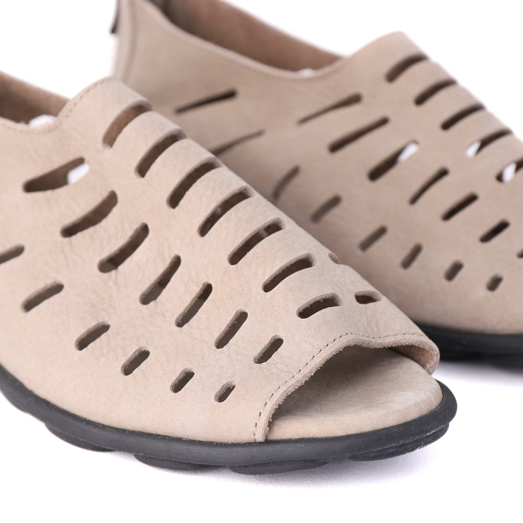 ARCHE LOW WEDGE SANDALS DENYLI Taupe Nubuck