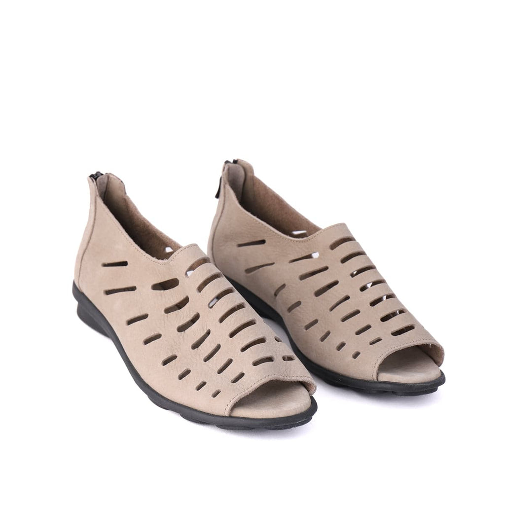ARCHE LOW WEDGE SANDALS DENYLI Taupe Nubuck